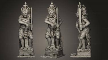 Indian sculptures Bali statue 012 3d model